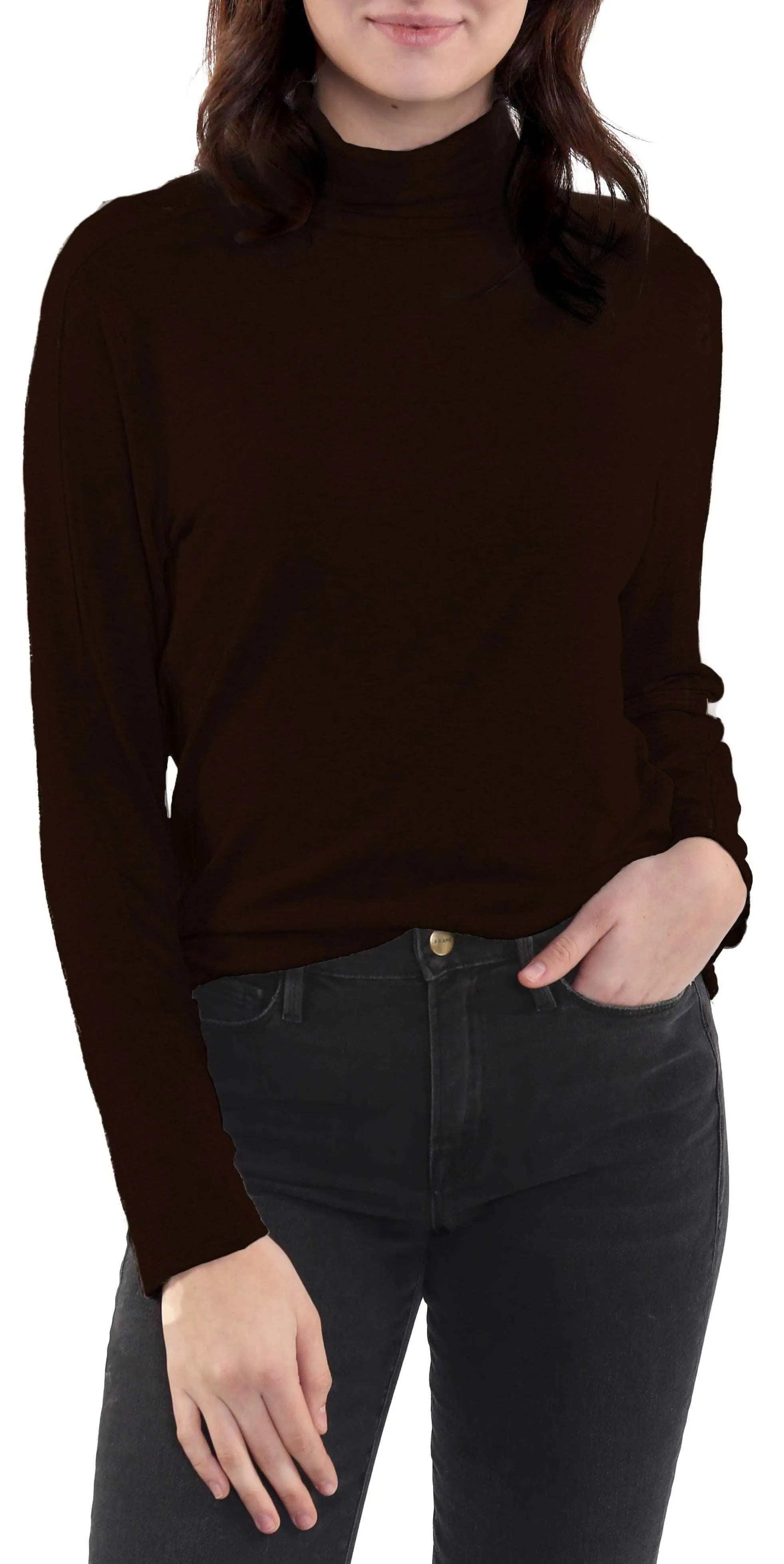 Long Sleeve Fine Knit Turtleneck