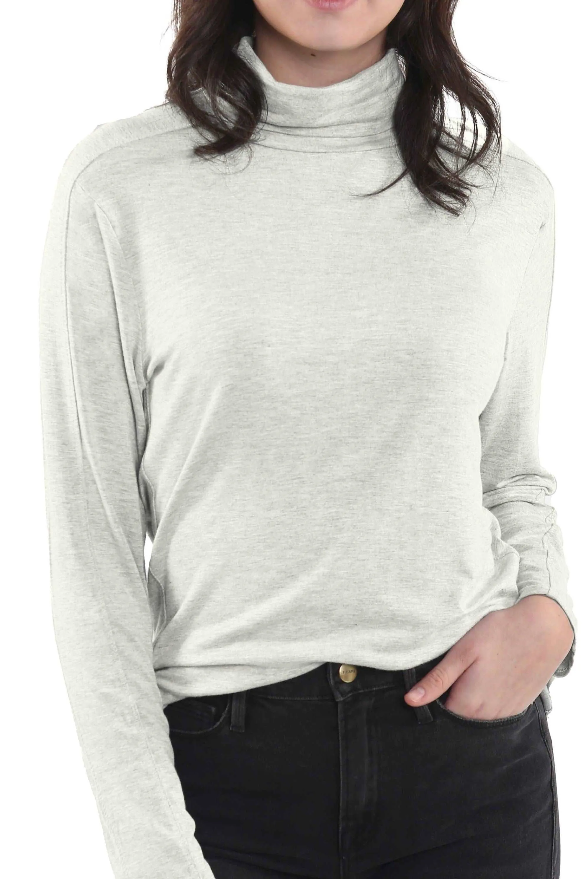 Long Sleeve Fine Knit Turtleneck