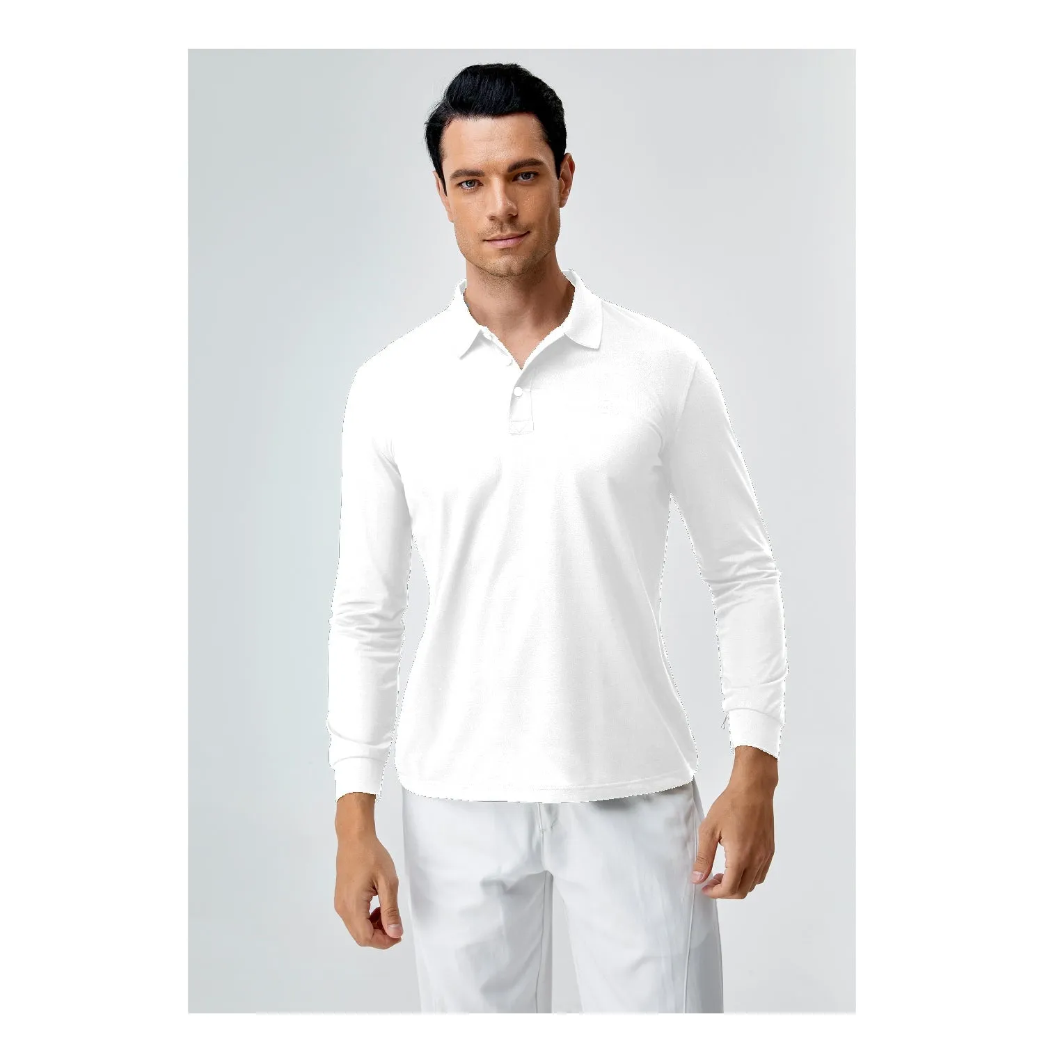 Long Sleeves Tencel Polo