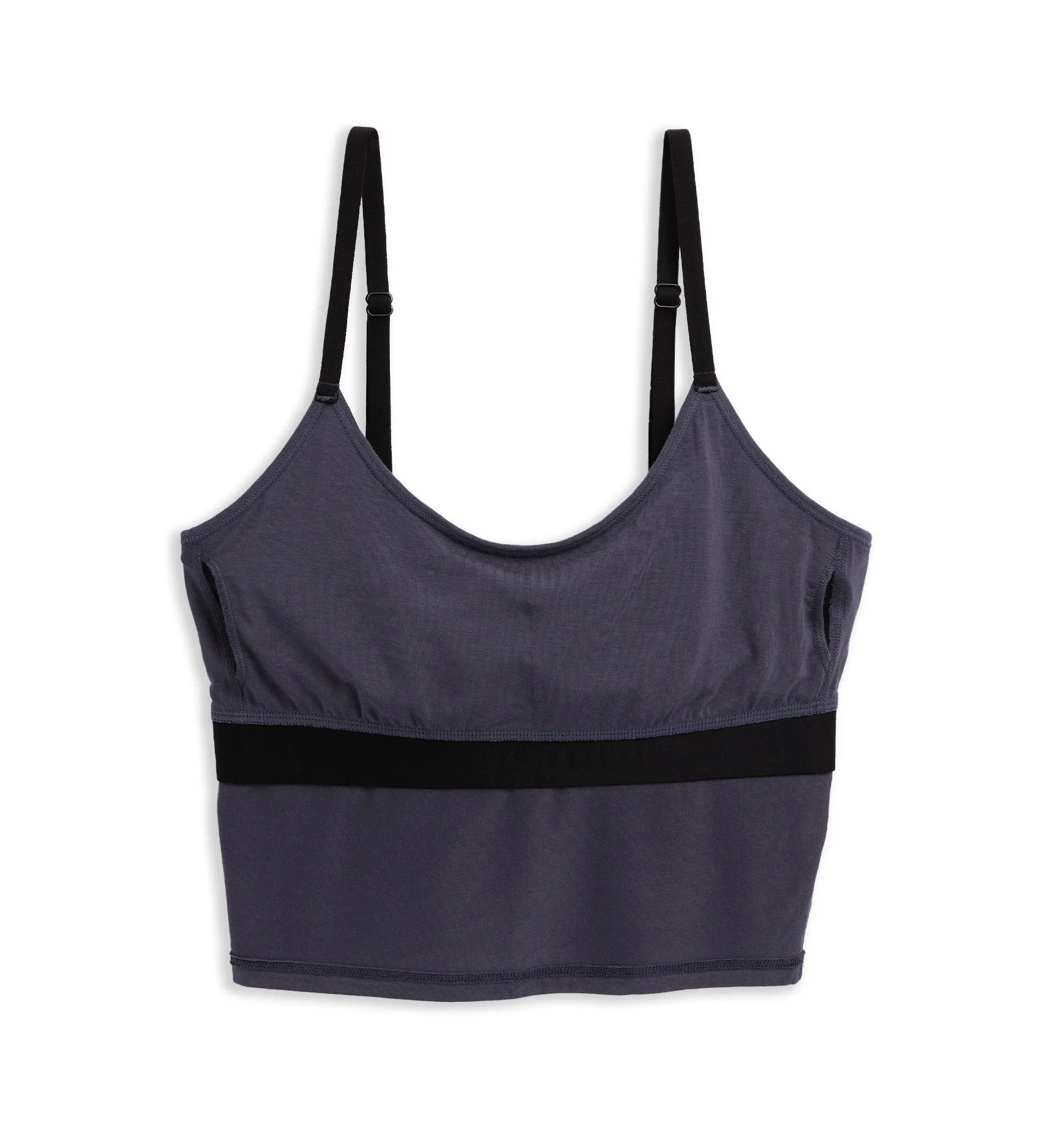 Longline Bra Top - TENCEL™ Modal Graystone