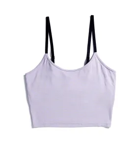 Longline Bra Top - TENCEL™ Modal Lavender Gray