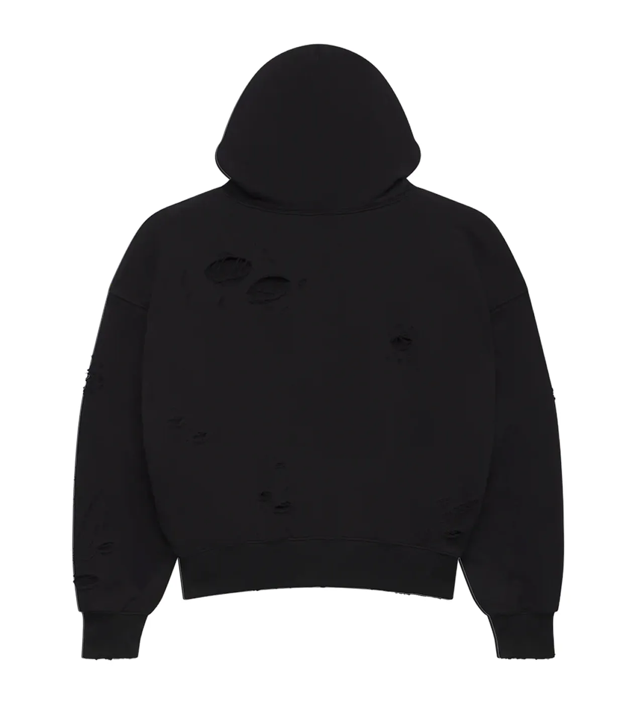 Lost Shdws Distressed Logo Hoodie Black