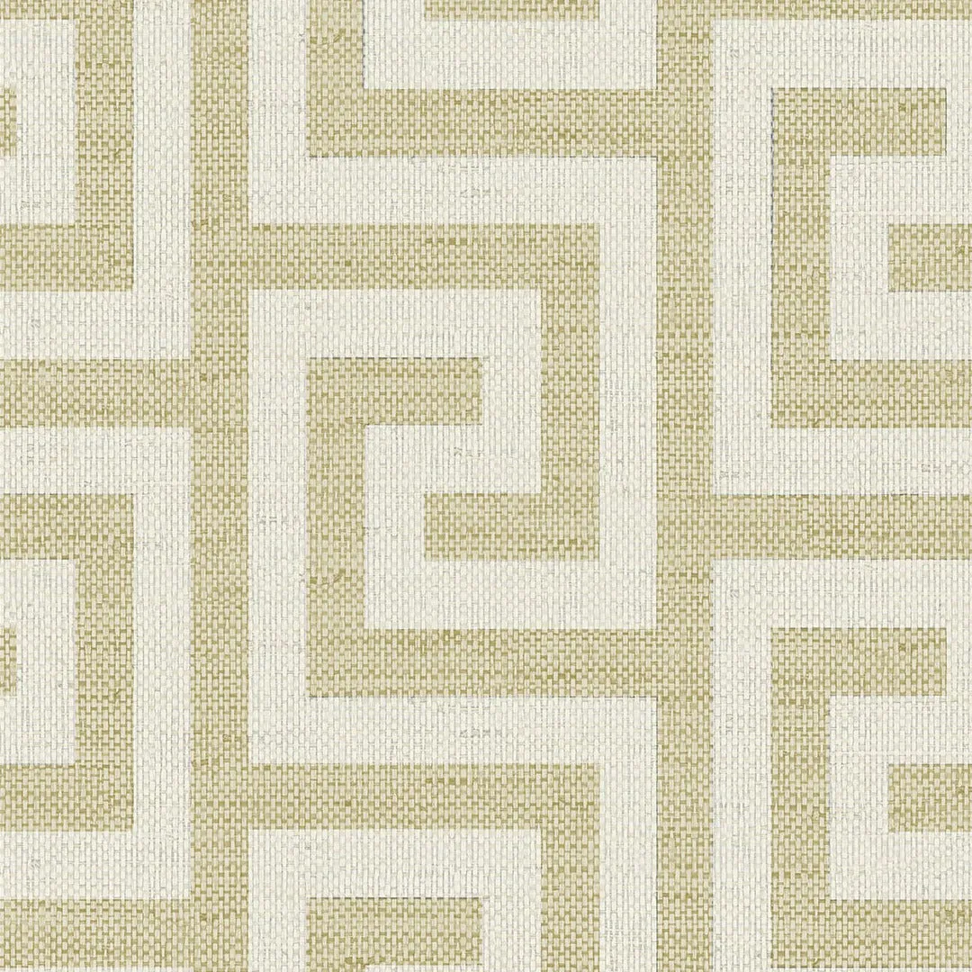 Luna Retreat Greek Key Coastal Haven Wallpaper