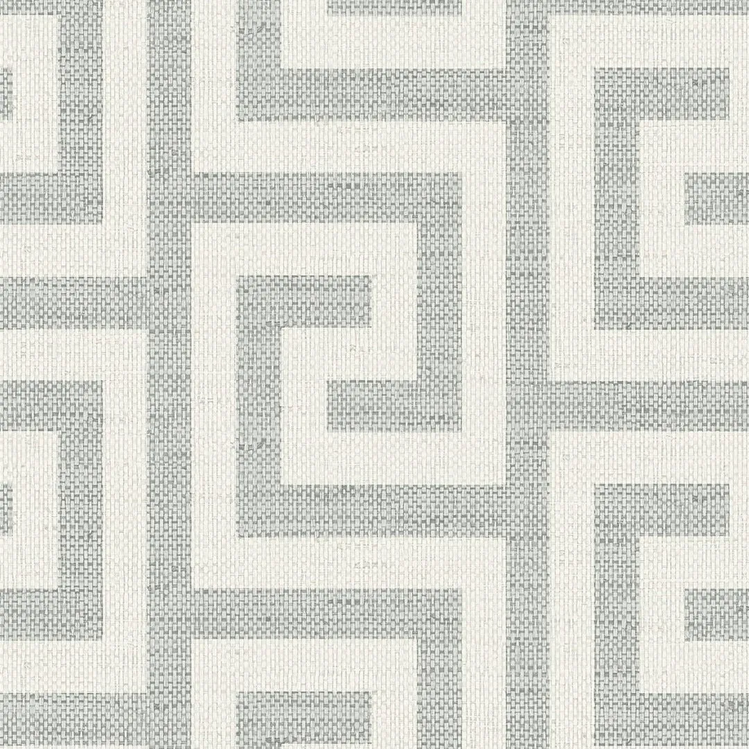 Luna Retreat Greek Key Coastal Haven Wallpaper