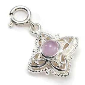 Maltese Cross and Cape Amethyst Charm