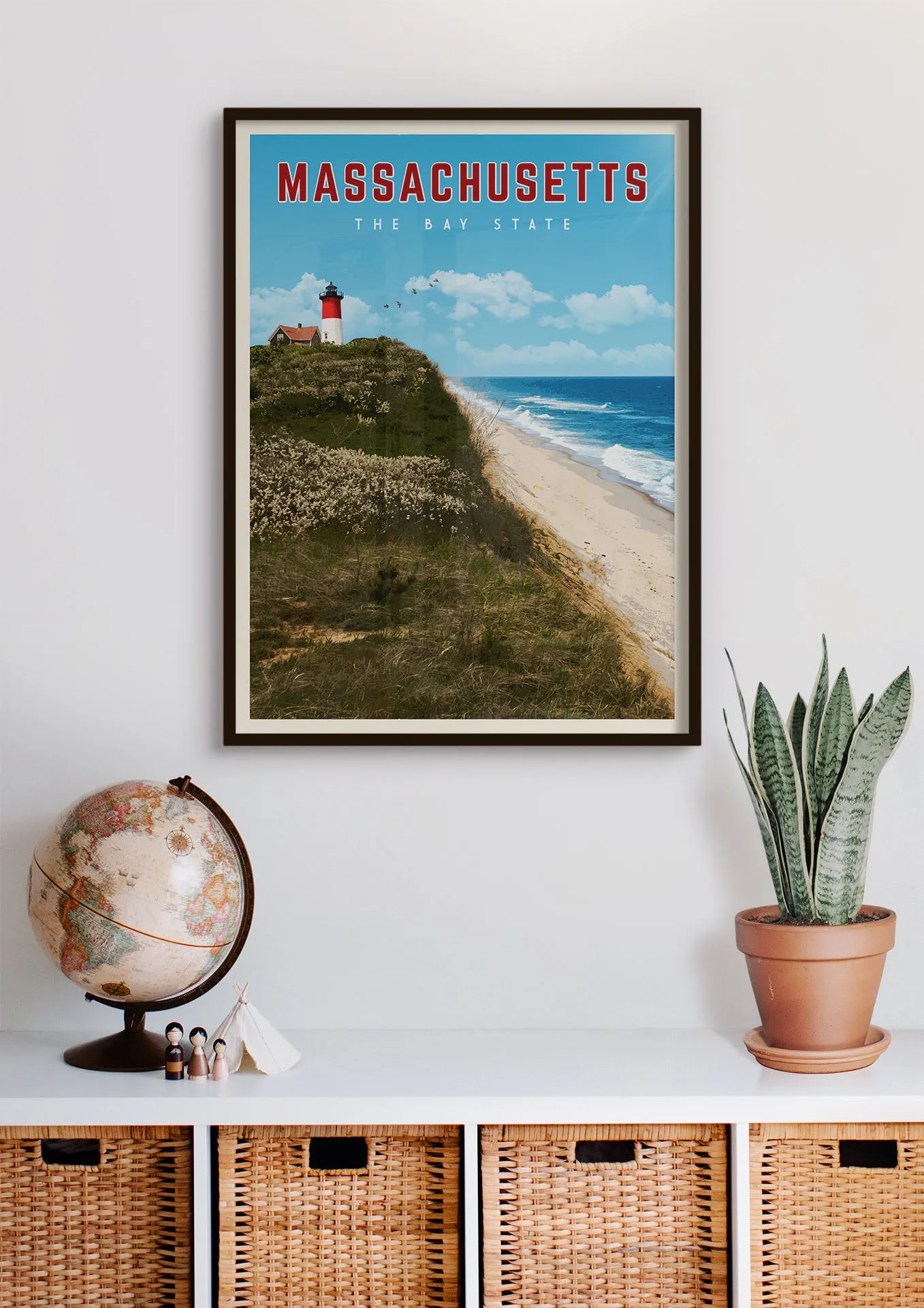 Massachusetts - Vintage Travel Poster