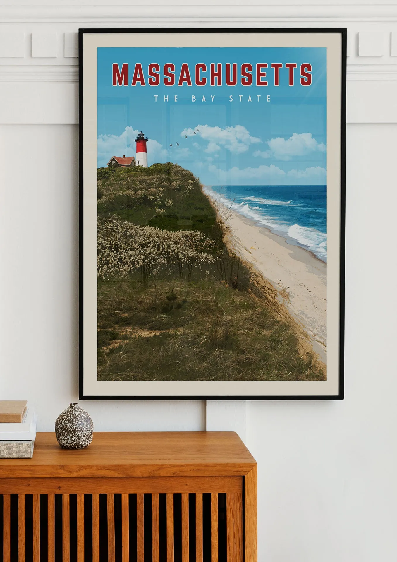 Massachusetts - Vintage Travel Poster