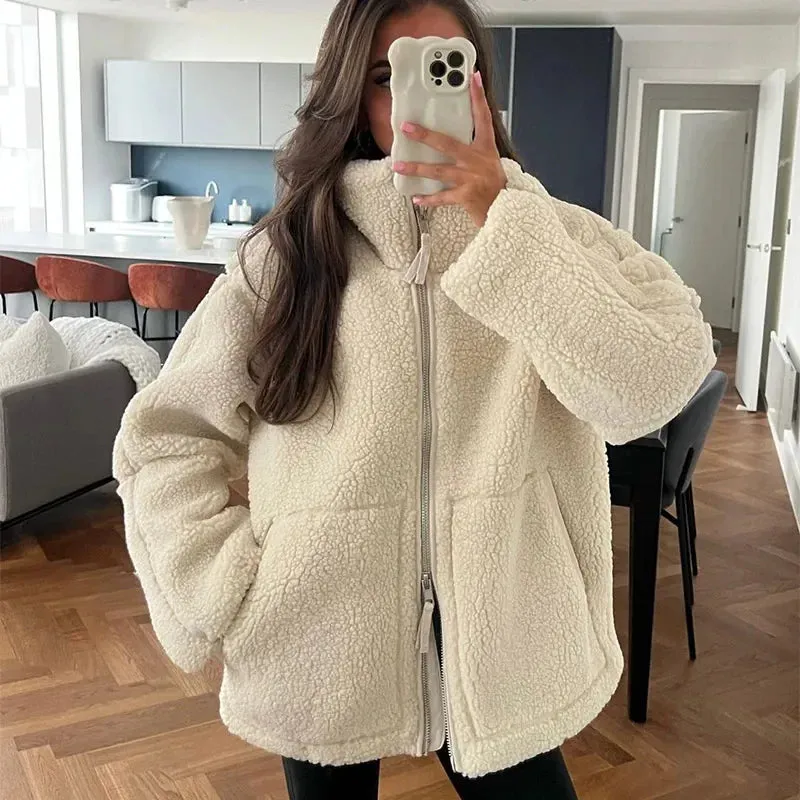 Melanie - Cosy teddy jacket