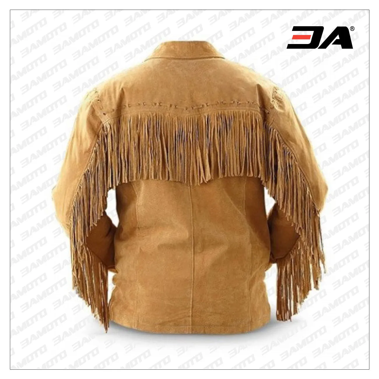 Men Handmade Cowboy Western Style Leather Jacket