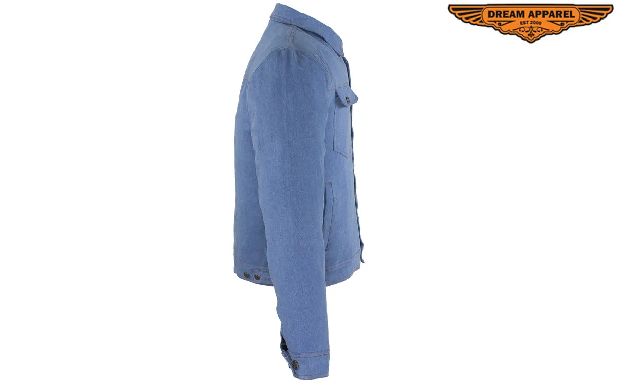 Men's Ultra-Lightweight Blue Denim Jacket