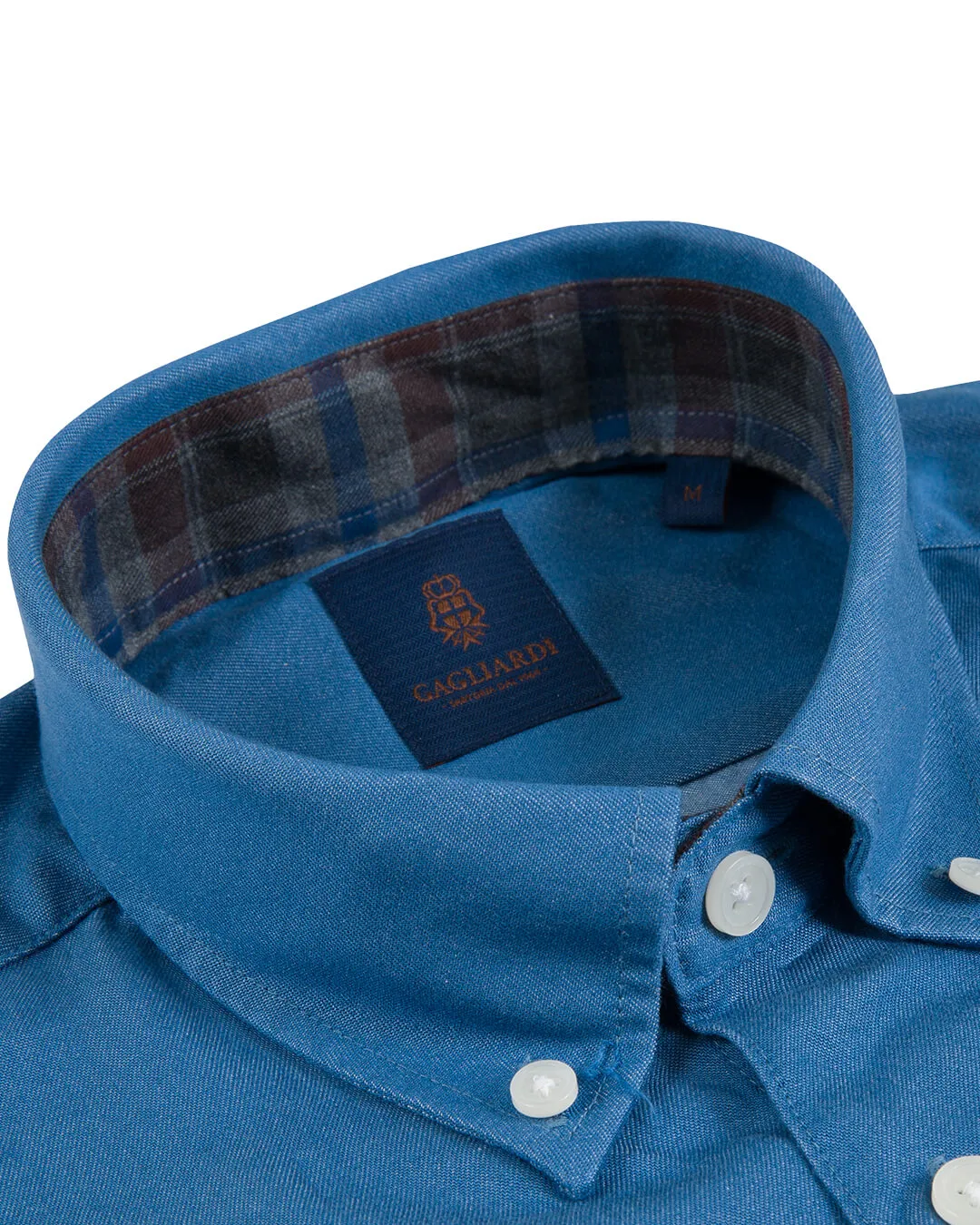 Mid Blue Tencel Button Down Shirt