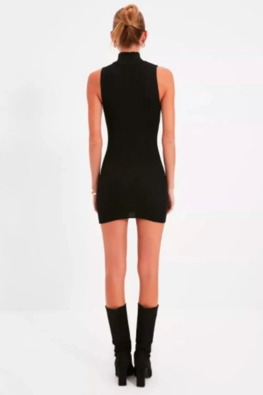 Miss Me Black Cut Out Bodycon Dress