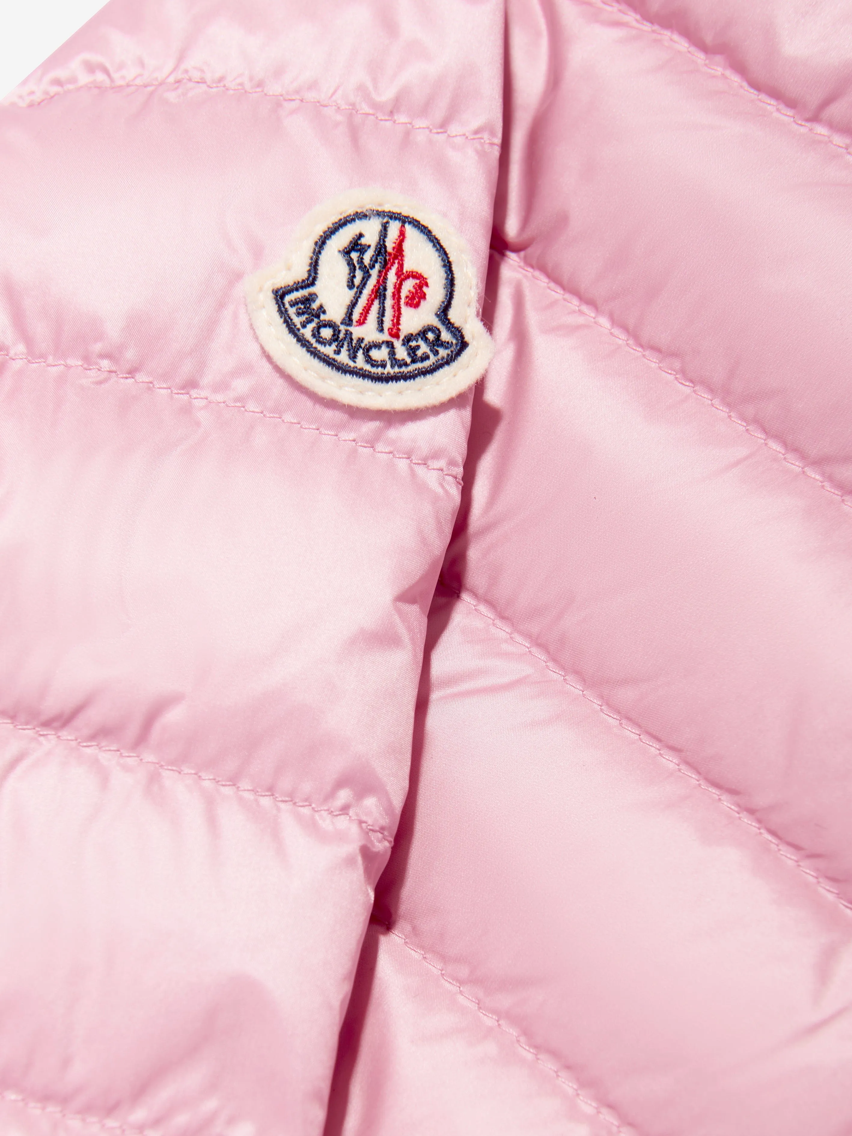 Moncler Enfant Girls Down Padded Kaukura Jacket in Pink