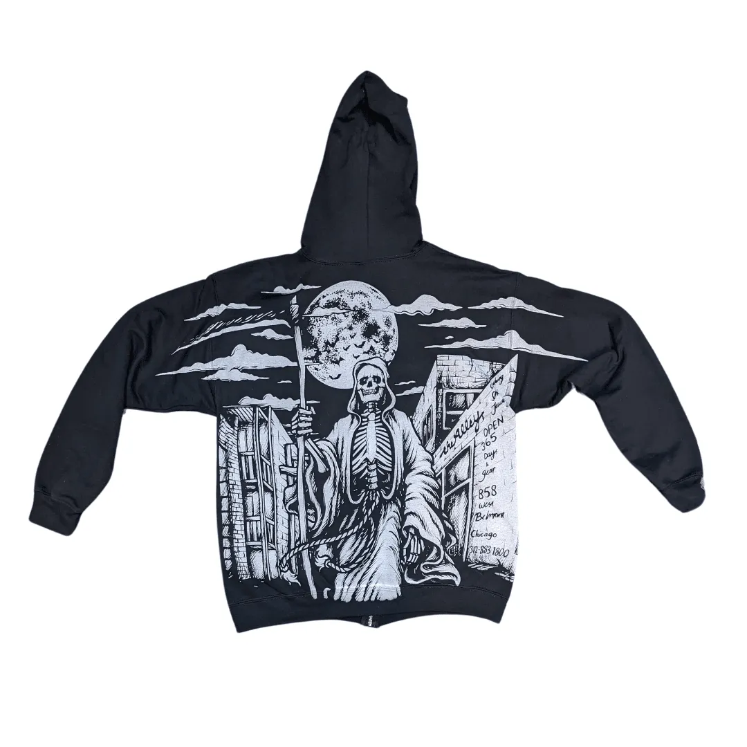 Monster Print Alley Reaper Hoodie