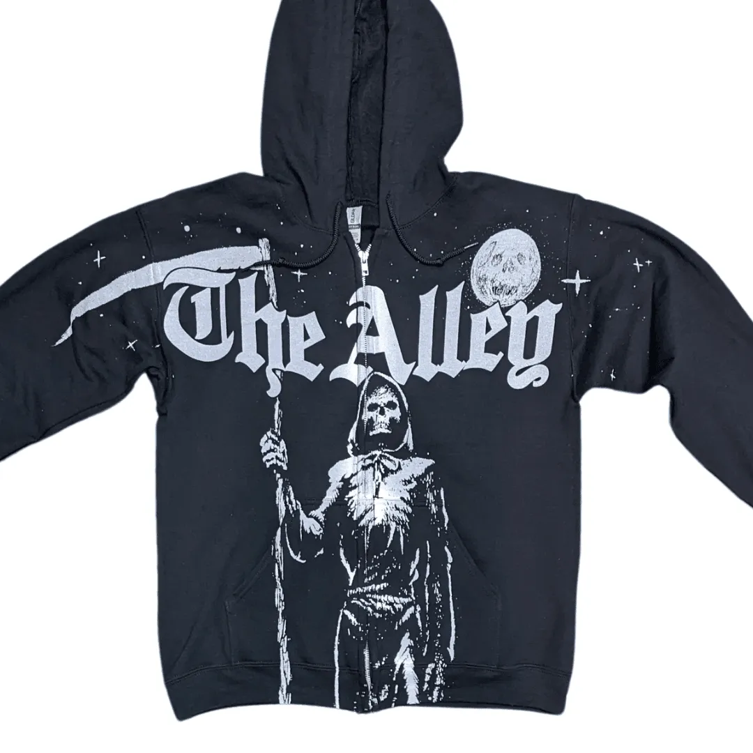 Monster Print Alley Reaper Hoodie