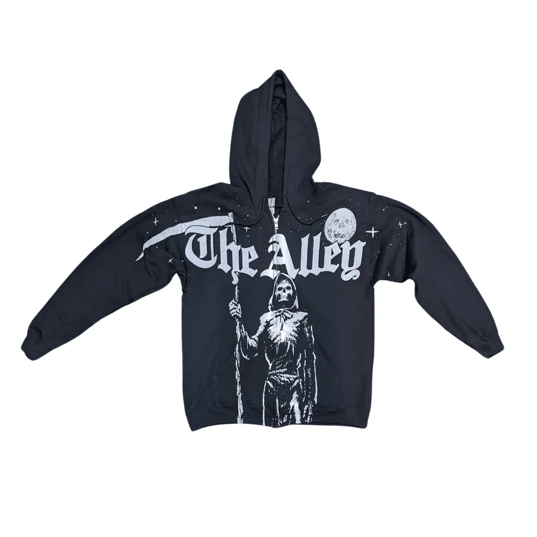 Monster Print Alley Reaper Hoodie