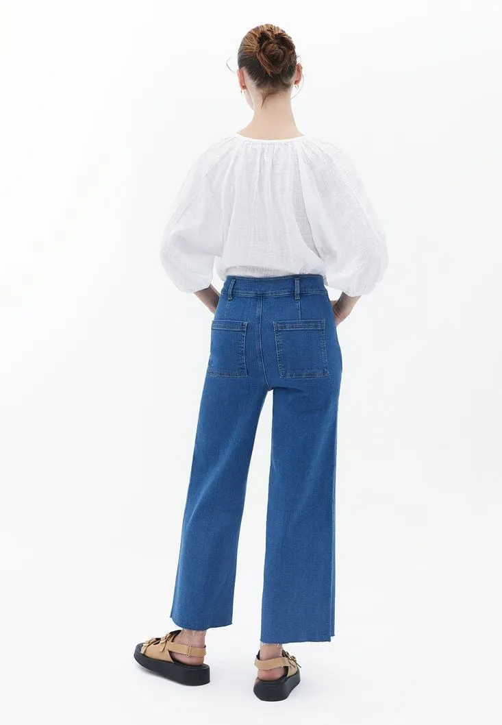 OXXO -  High Waist Culotte Denim Pants