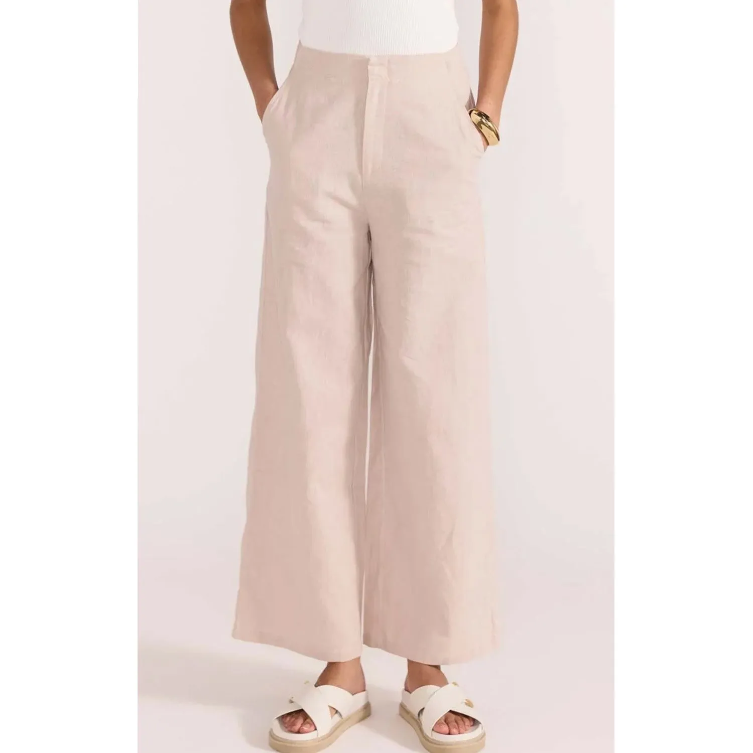 Pant Enna High Waist - Stone