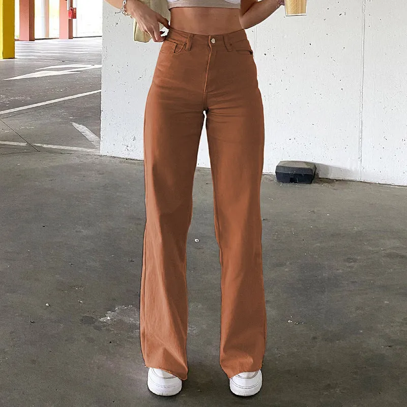 Patricia – High Waist Slim Denim Bell Bottoms