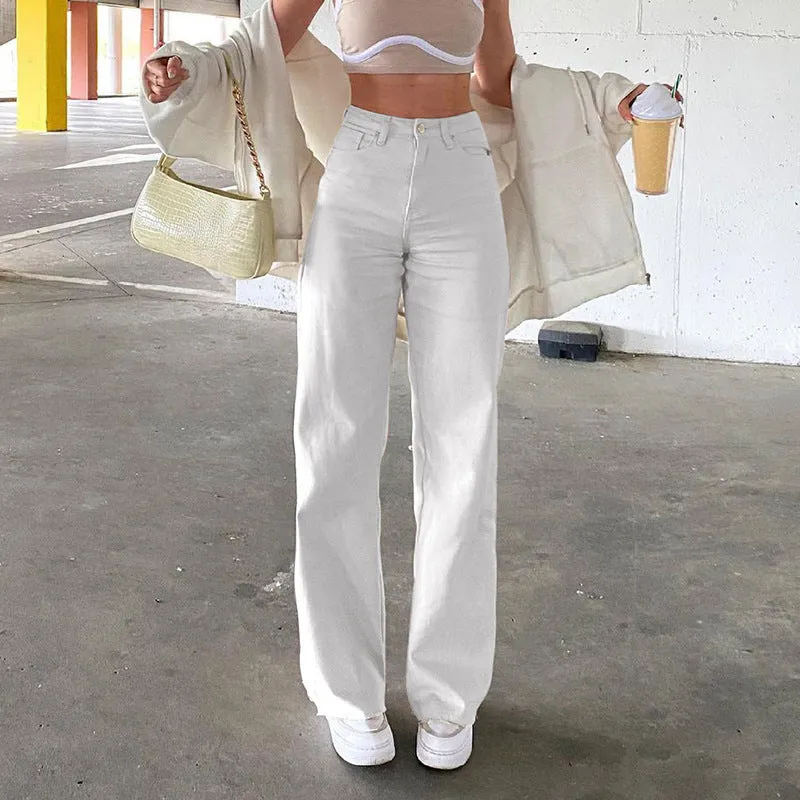 Patricia – High Waist Slim Denim Bell Bottoms