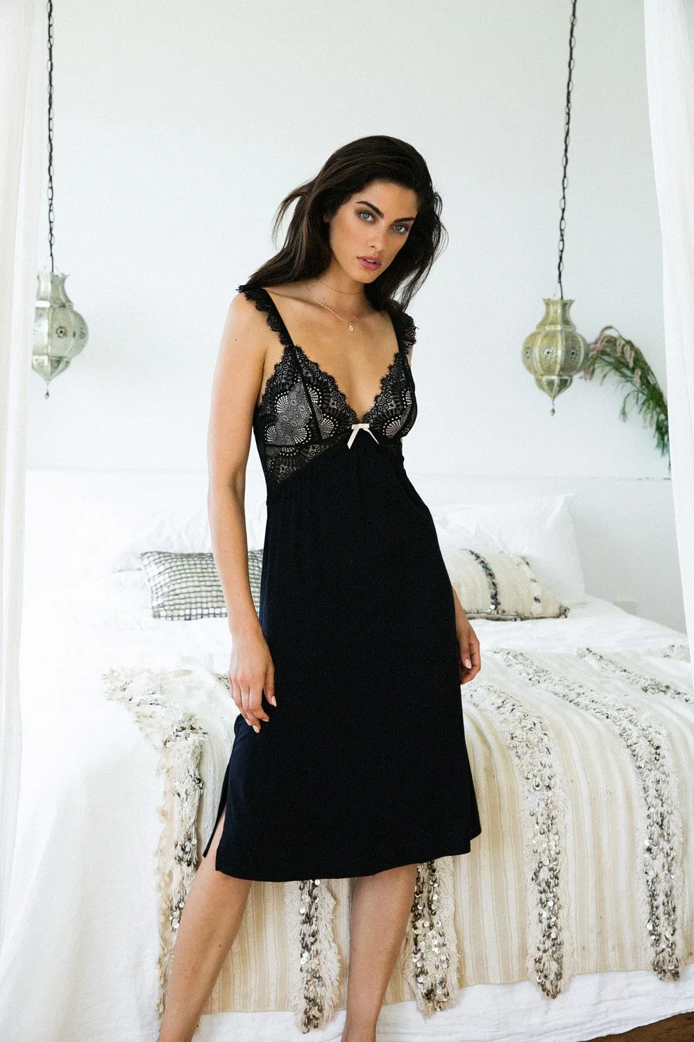 Petra Tencel™ Nightie - Black