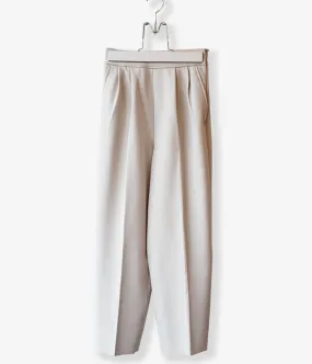 PHEENY/AMUNZEN HIGH WAIST TAPERED PANTS(ECRU)