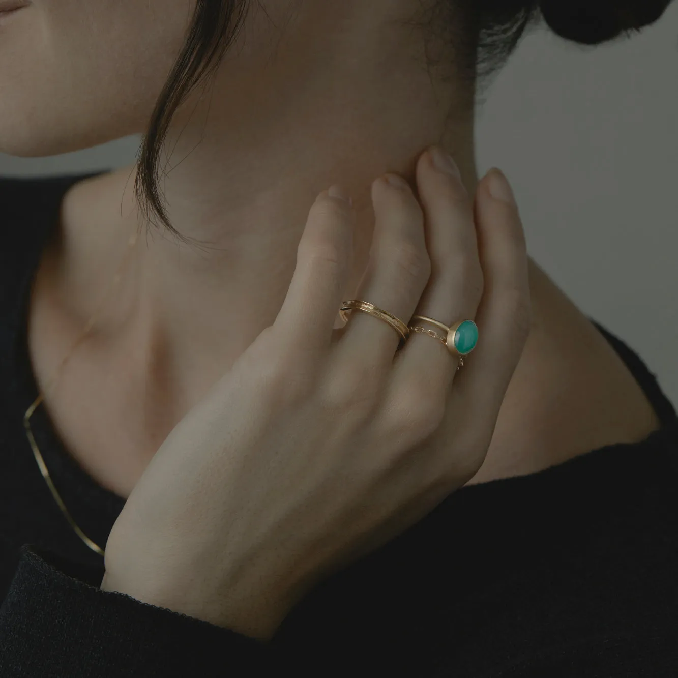 R12001CH | Chrysoprase Glacé Ring