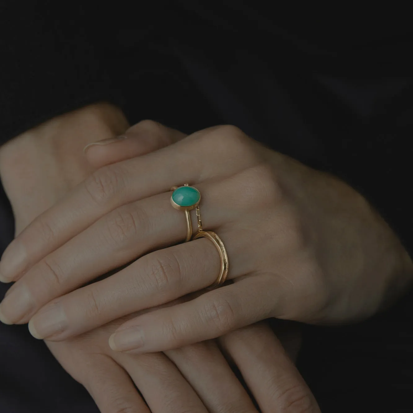 R12001CH | Chrysoprase Glacé Ring