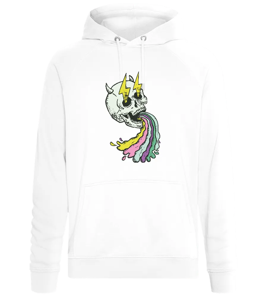 Rainbow Skull with Thunders Design - Comfort unisex hoodie