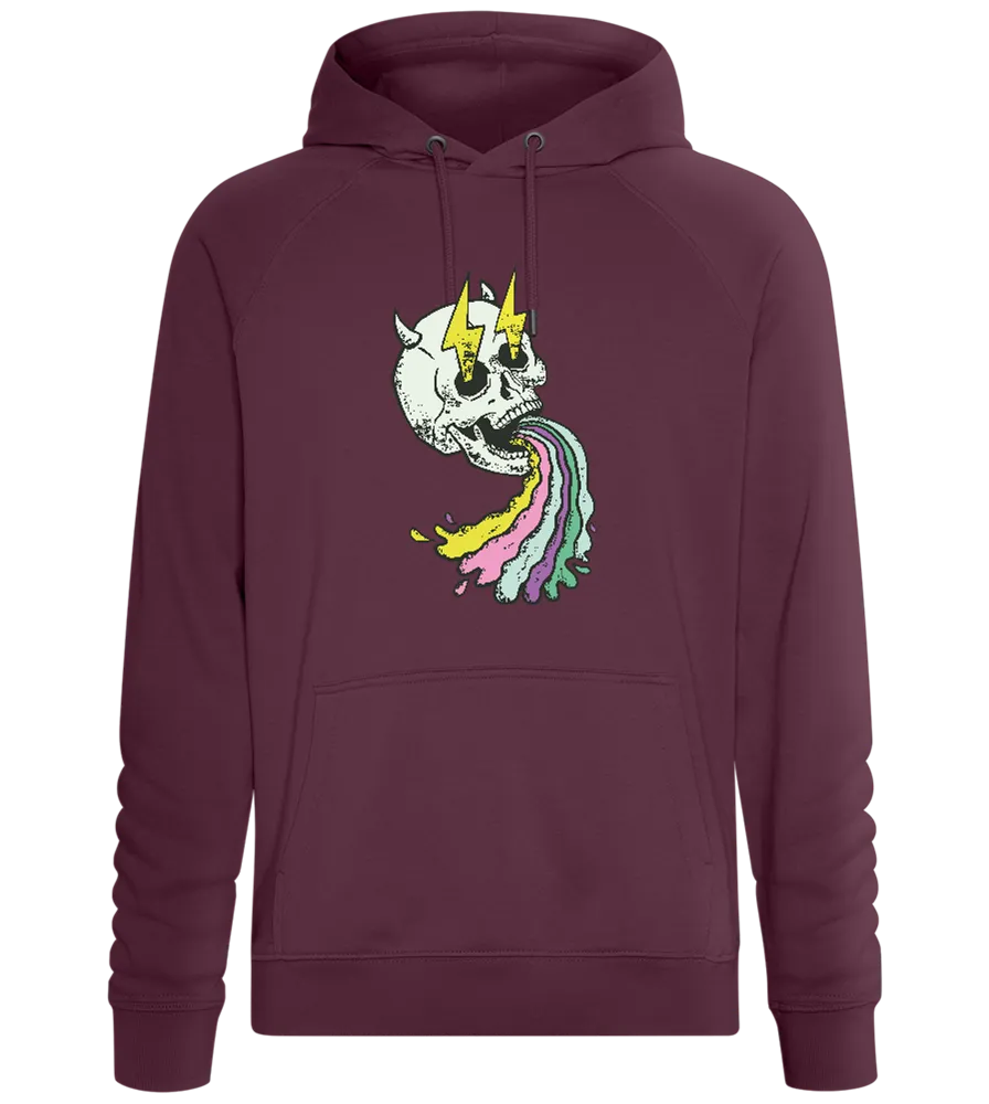 Rainbow Skull with Thunders Design - Comfort unisex hoodie