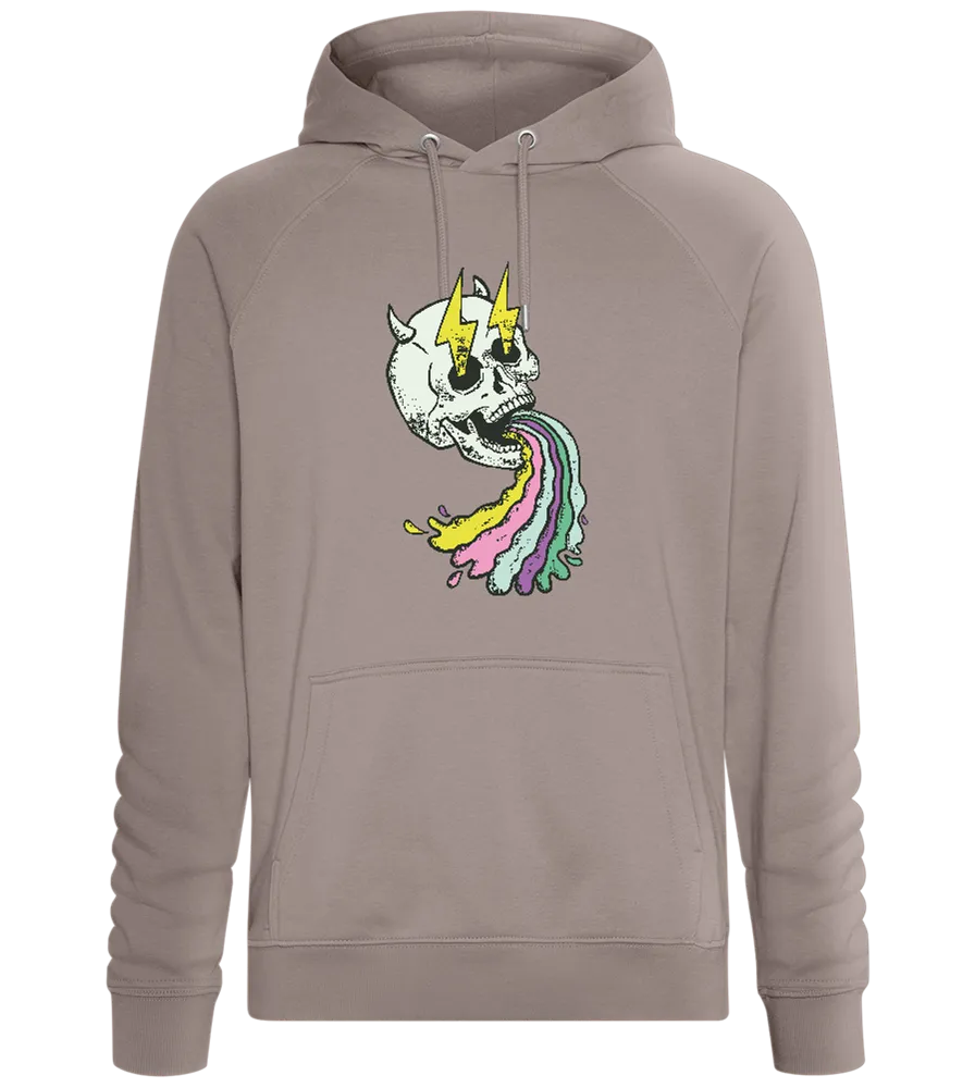 Rainbow Skull with Thunders Design - Comfort unisex hoodie