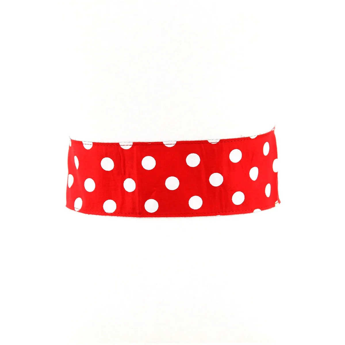 Red & White Polka Dot Waist Belt