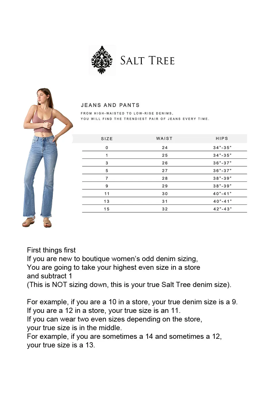 Risen Jeans - Tummy Control High Rise Long Straight Jeans - PS21108