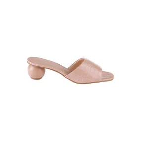 Round Heel Textured Sandal BSS 064