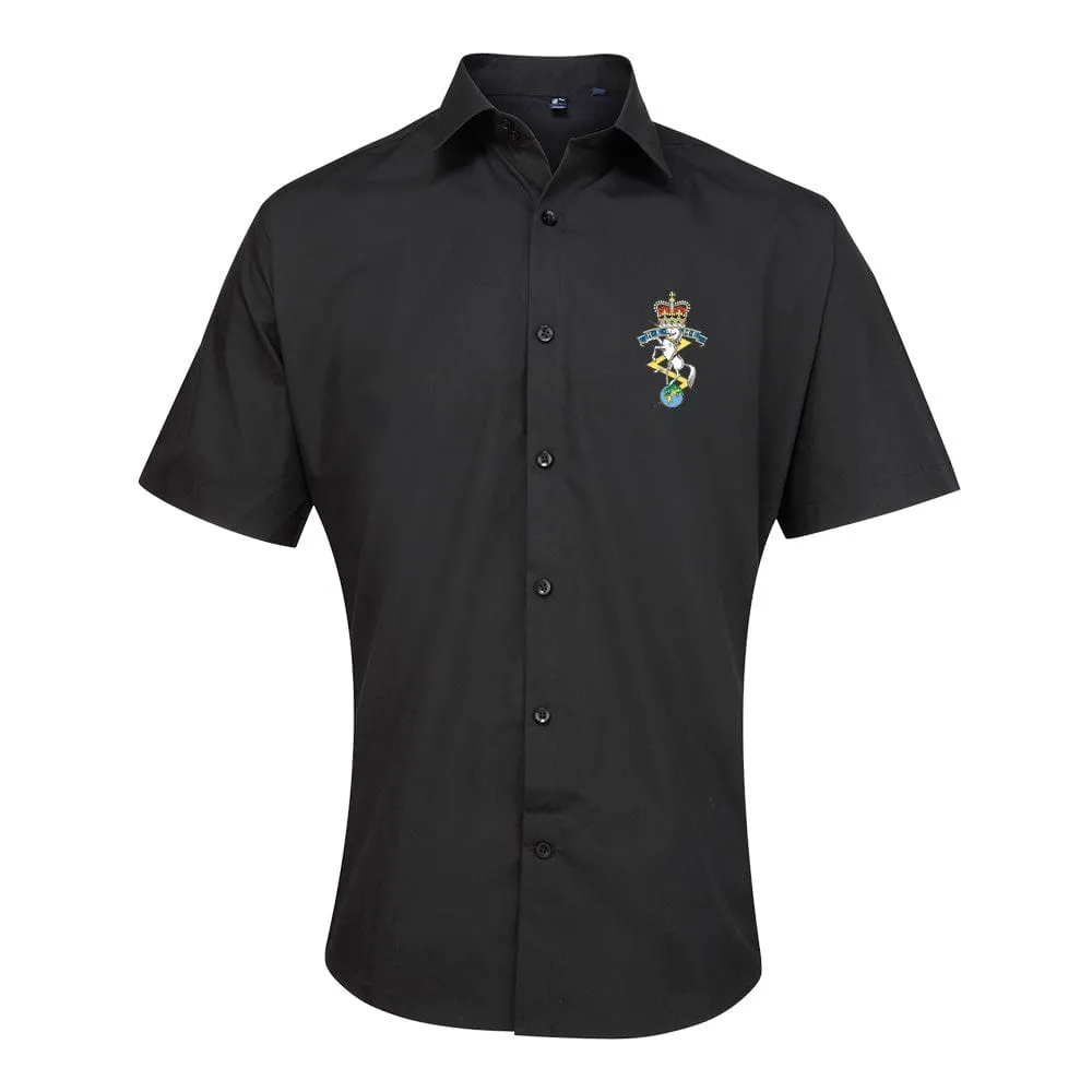 Royal Electrical and Mechanical Engineers Embroidered Short Sleeve Oxford Shirt