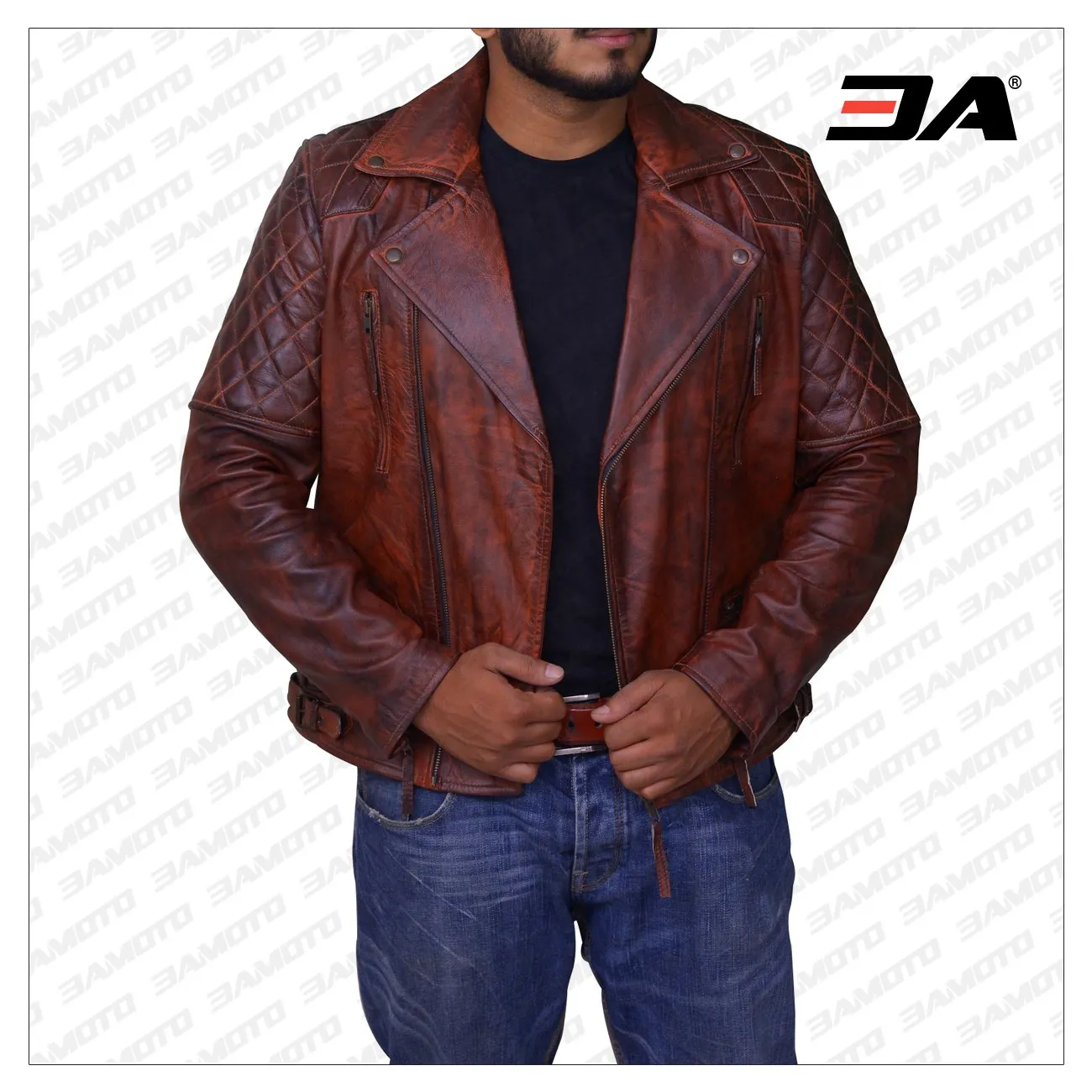 Rusty Brown Vintage Leather Jacket