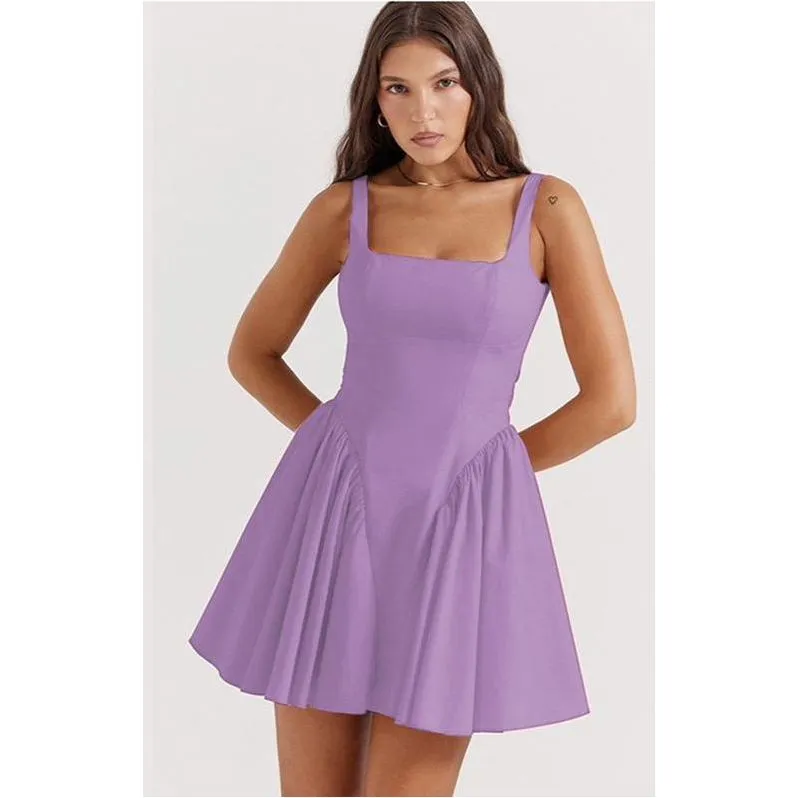 Sexy Knee-Length Swing Party Mini Dress.