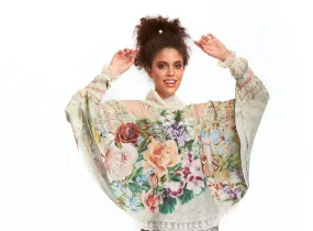 Shawl Blouse - Fortune in Flowerland