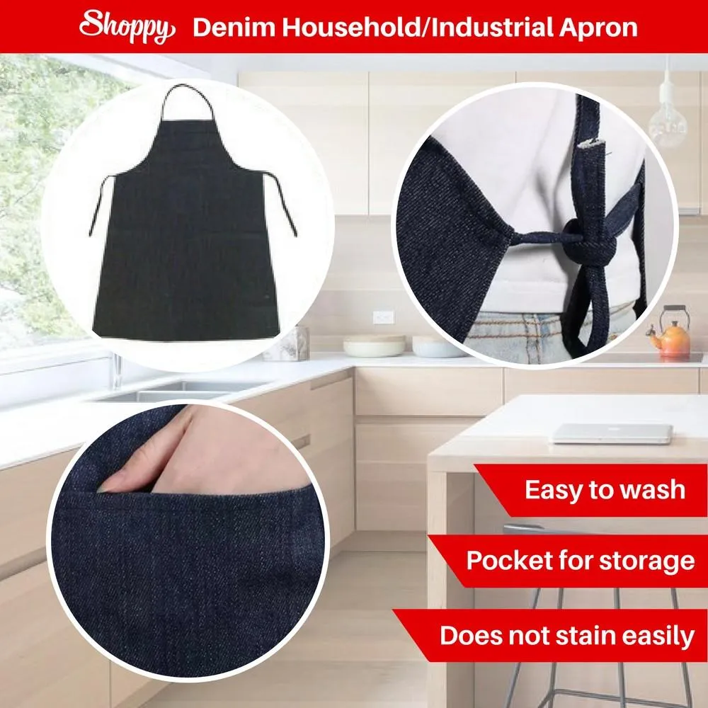 Shoppy Household Industrial Denim Apron