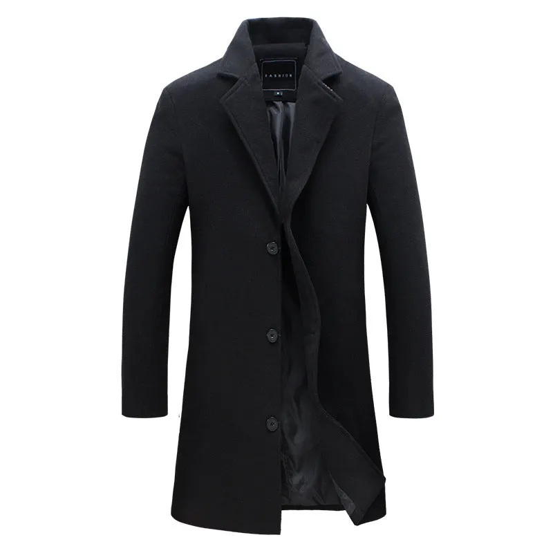 single-breasted trench coat