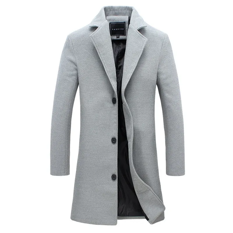 single-breasted trench coat