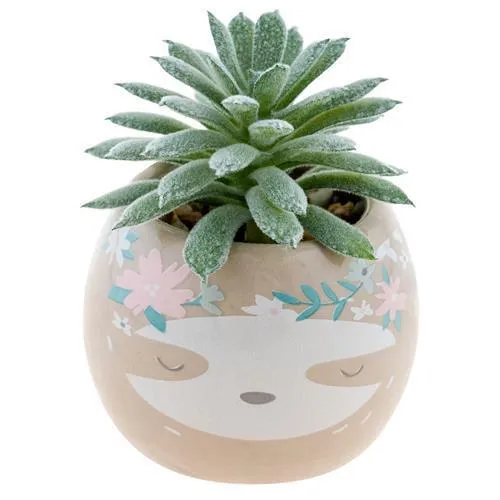 Sloth Succulent Pot