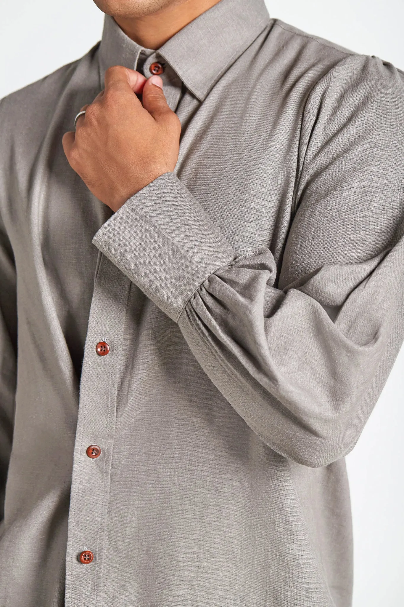 Smoke Cross Button Shirt