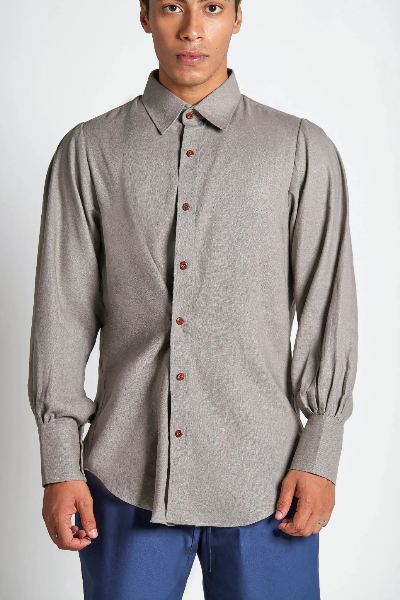 Smoke Cross Button Shirt