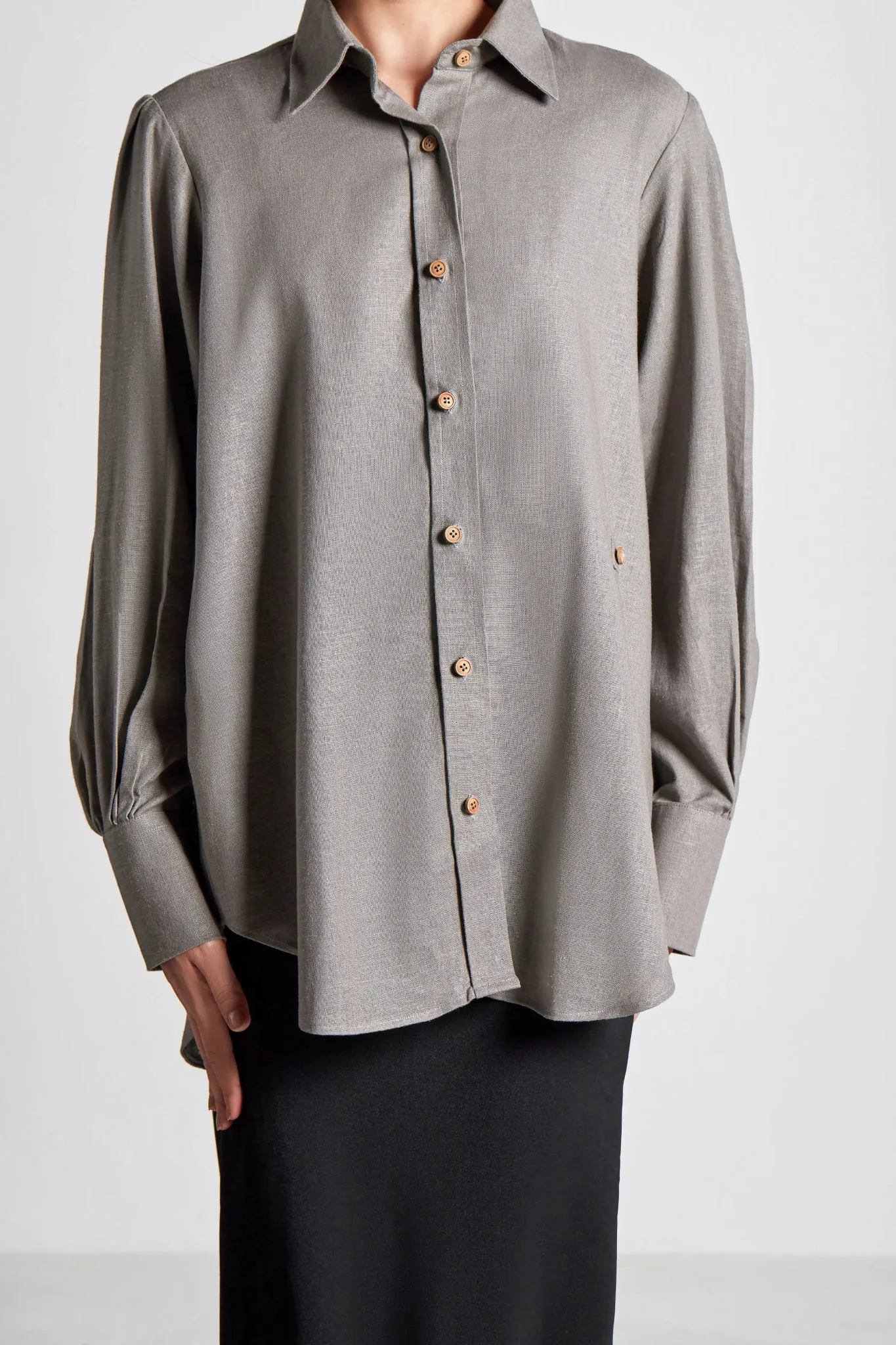 Smoke Cross Button Shirt