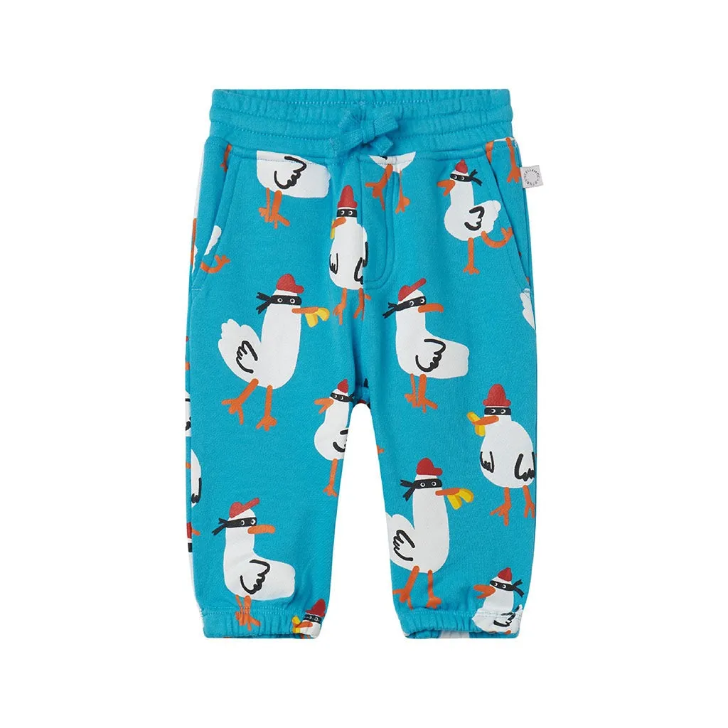 Stella McCartney Kids Seagull Bandit Cotton Track Pants