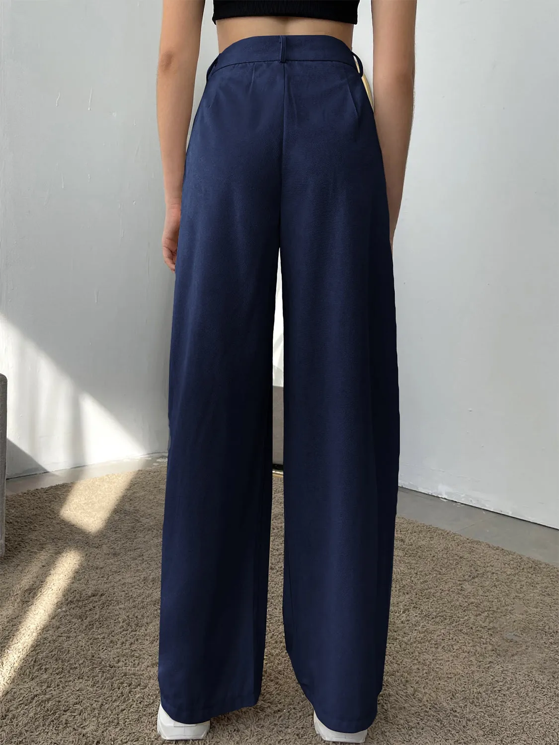 Straight Leg High Waist Pants