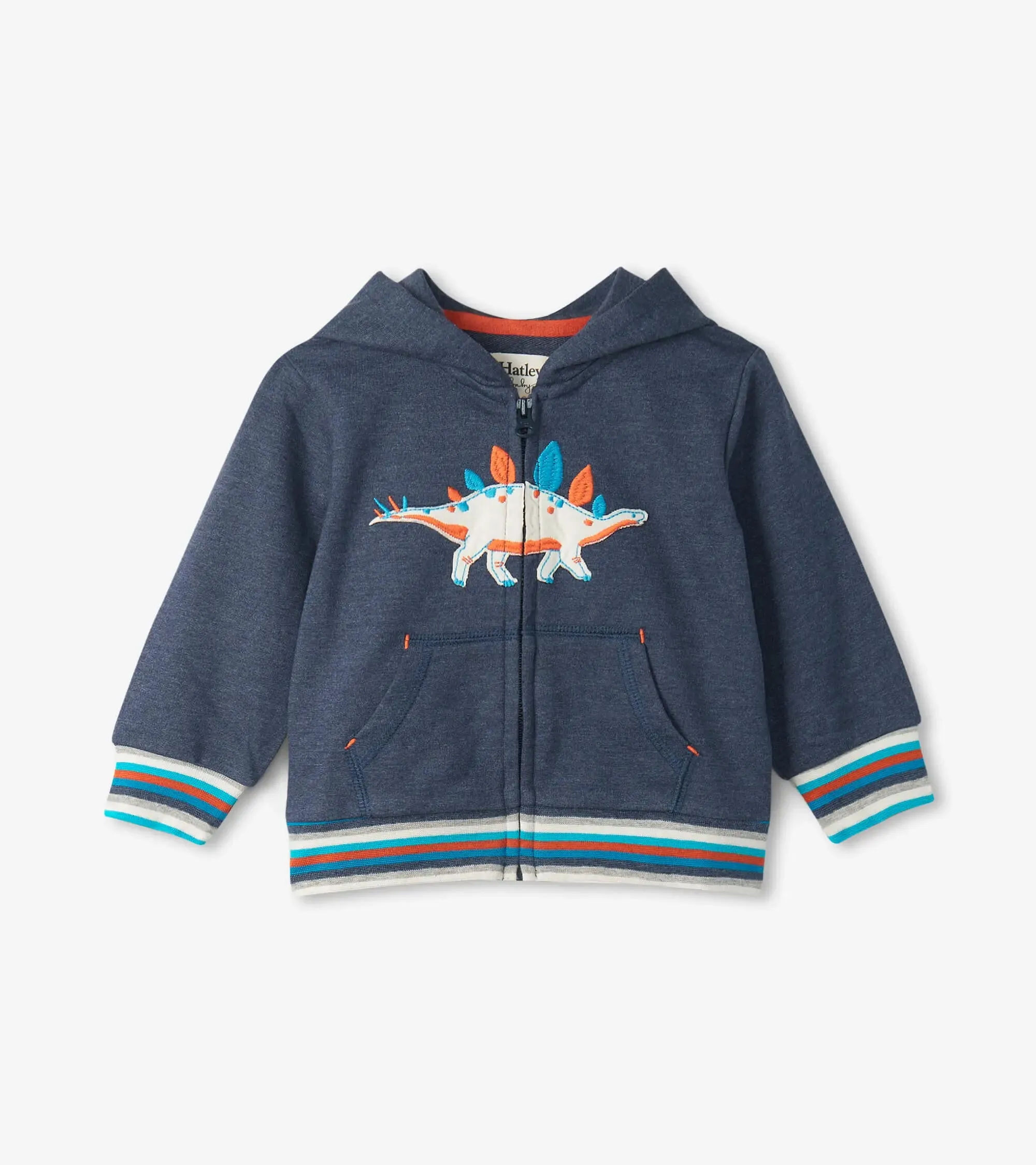 Strolling Stegosaurus Full Zip Baby Hoodie | Hatley