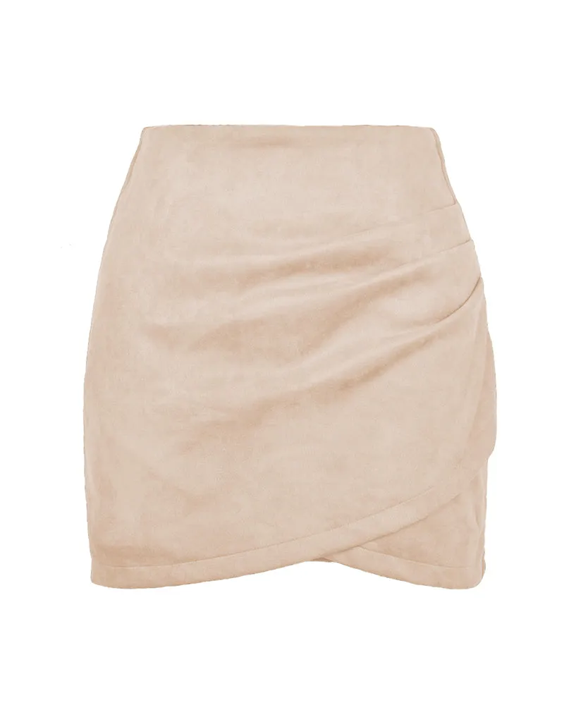 Suede Hip Skirt