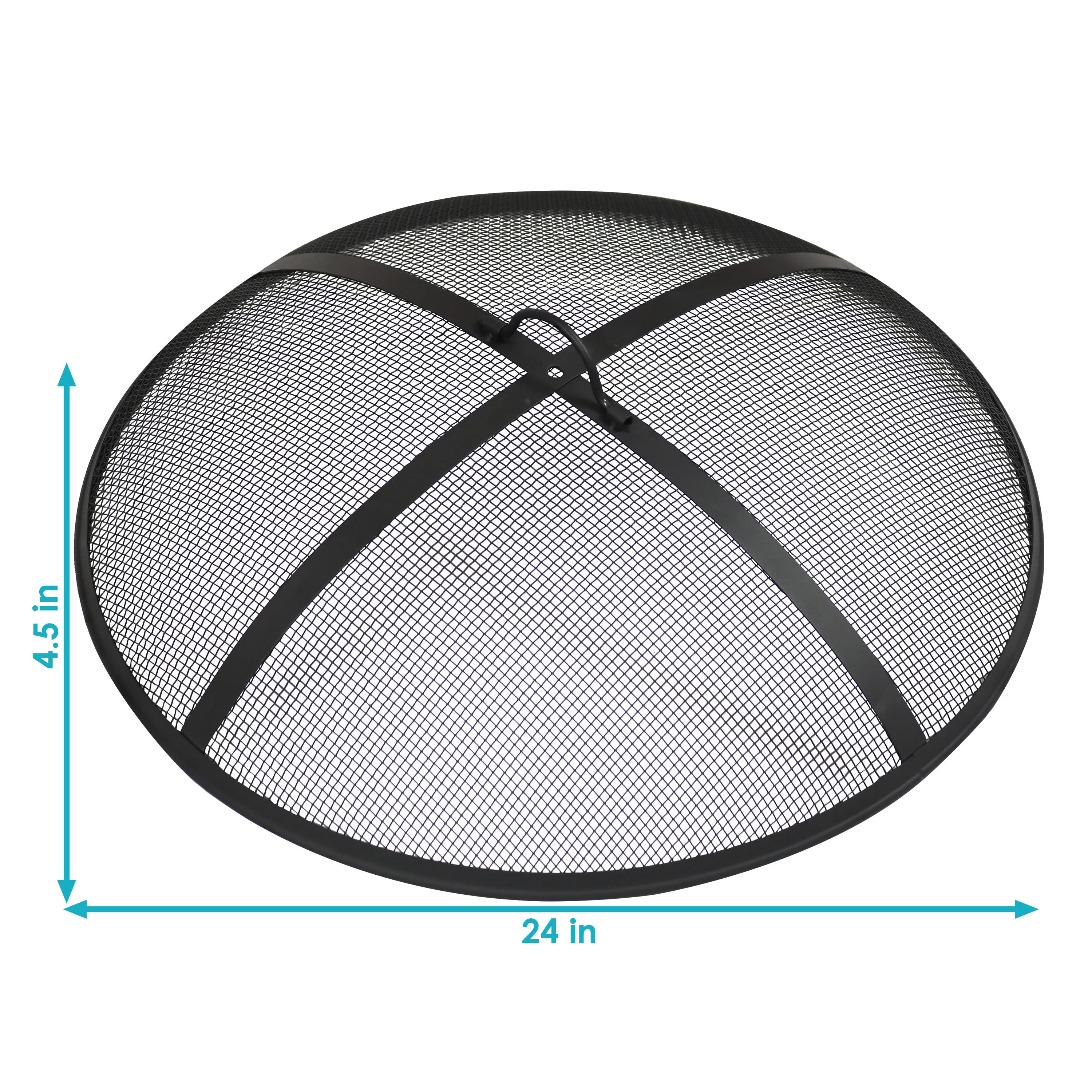 Sunnydaze Outdoor Heavy-Duty Steel Round Fire Pit Spark Screen